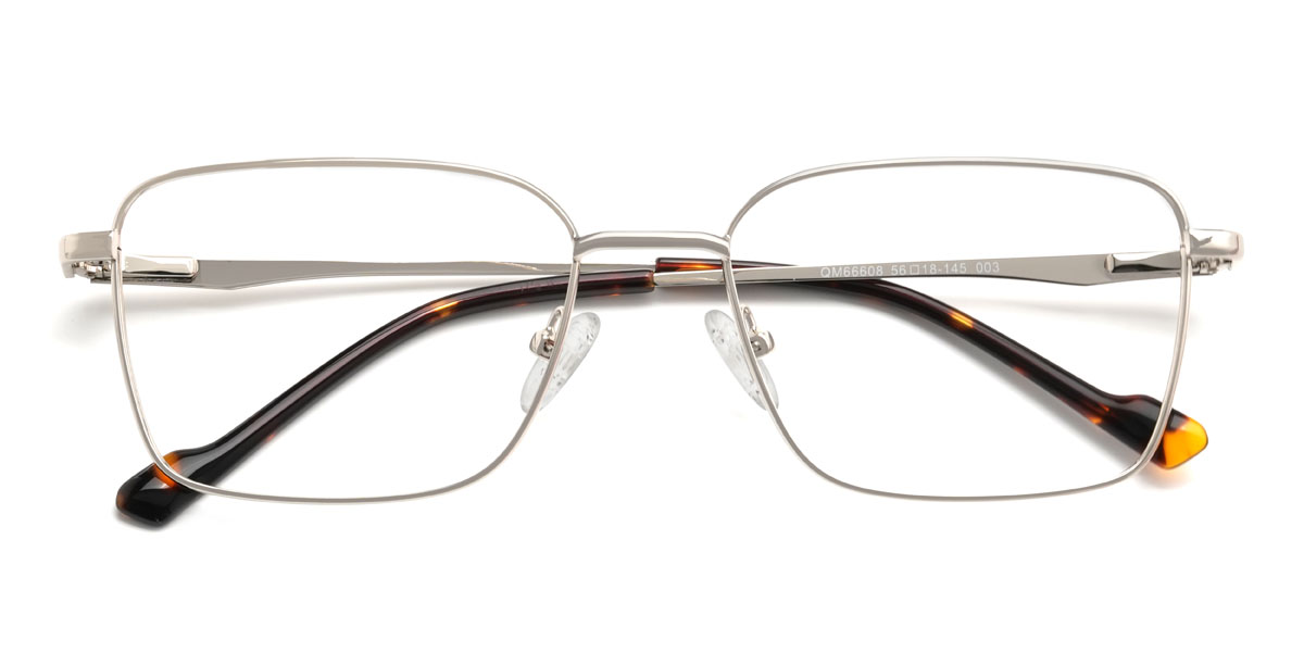 Silver Zero Glasses - Rectangle Glasses