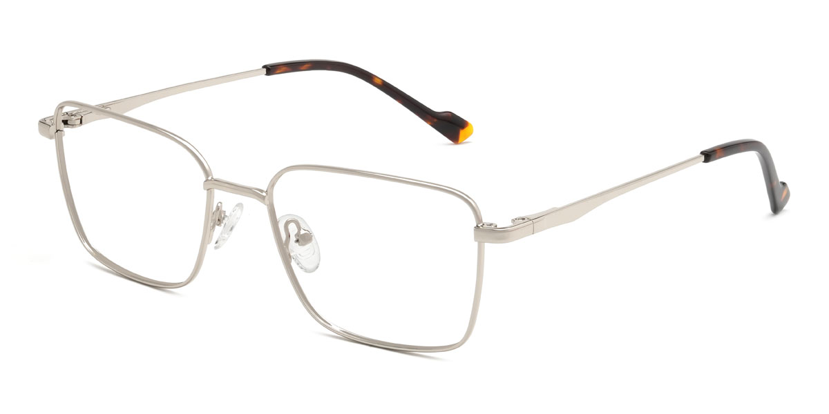 Silver Zero Glasses - Rectangle Glasses