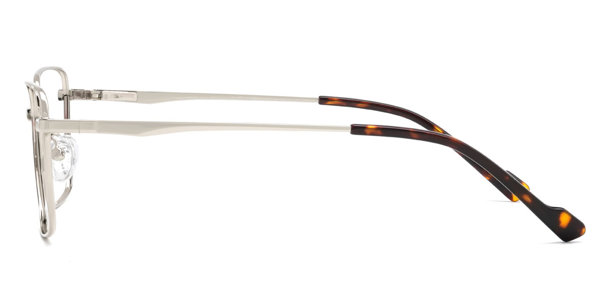 Silver Zero Glasses - Rectangle Glasses