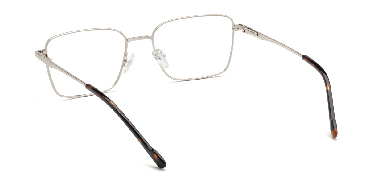 Silver Zero Glasses - Rectangle Glasses