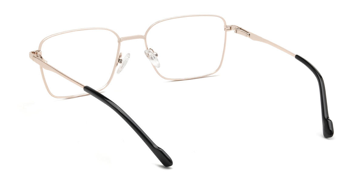 Gold Black Zero Glasses - Rectangle Glasses