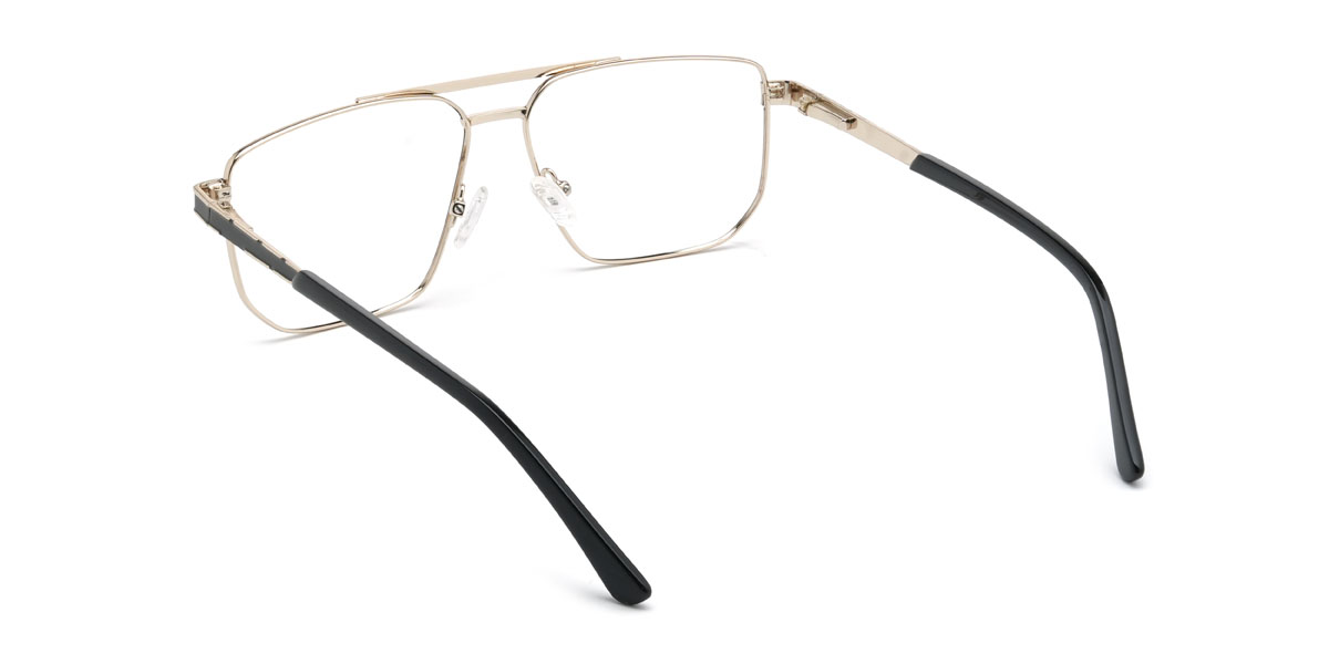 Gold Schwarz Orson Brille - Aviator Glasses