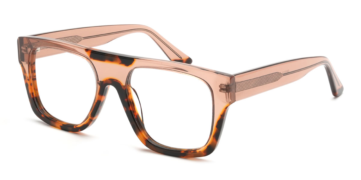 Orange Neal Glasses - Rectangle Glasses