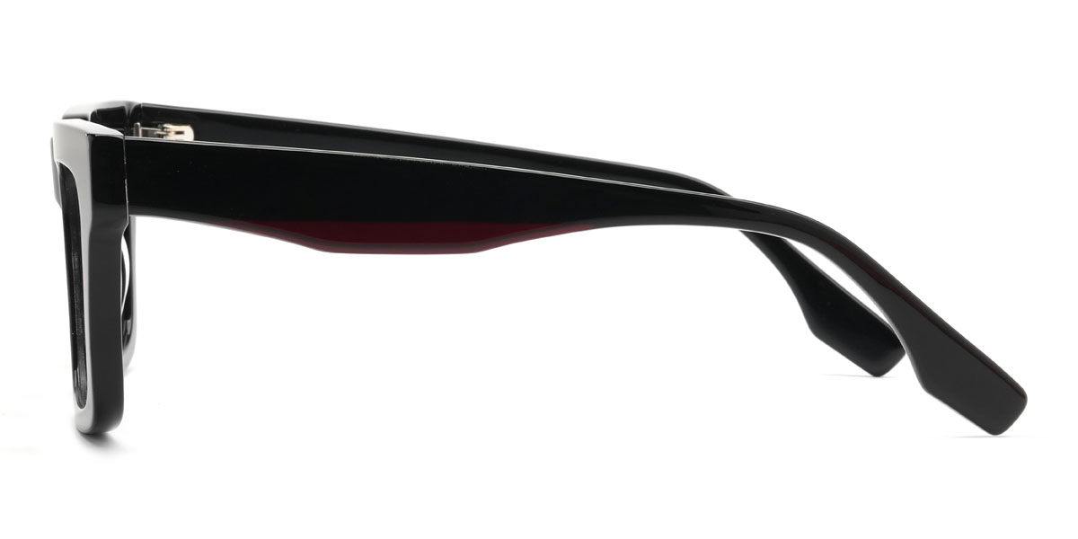 Black Kurt Glasses - Rectangle Glasses