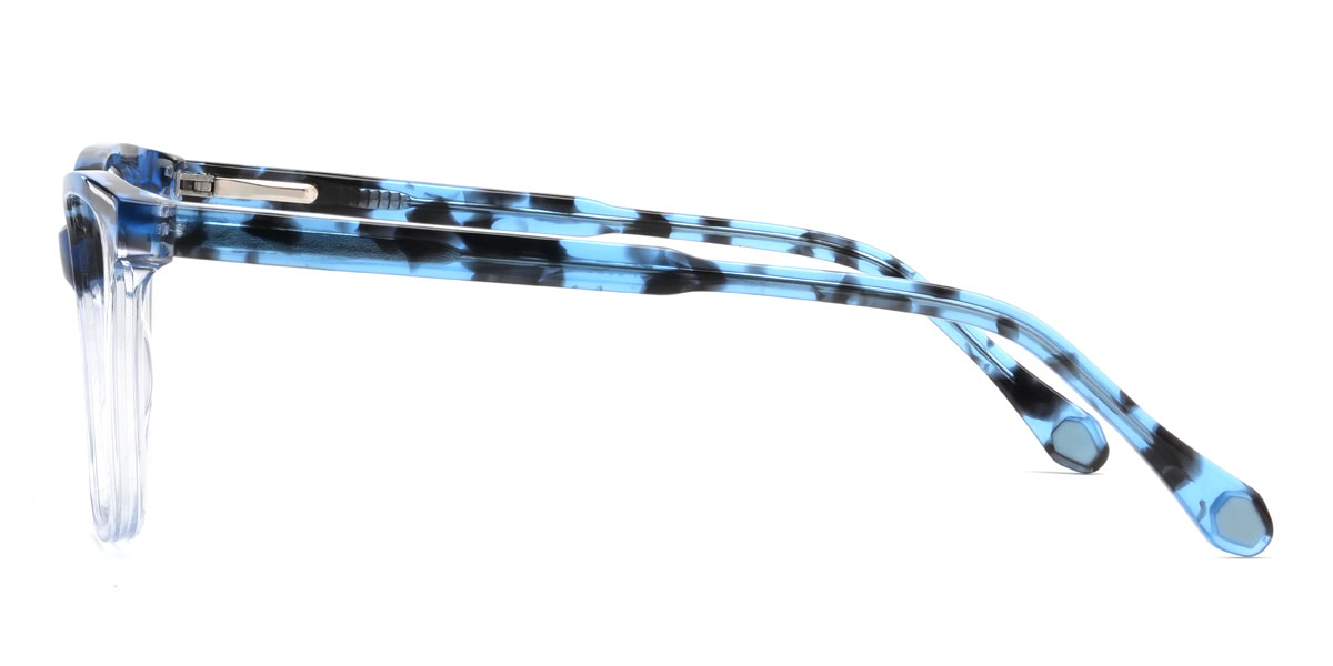 Blue Tortoiseshell Blue Annalise Glasses - Rectangle Glasses