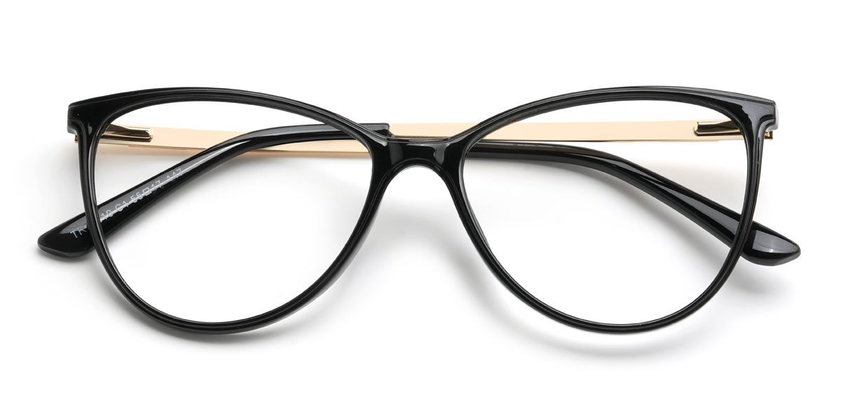 Black Winifred Glasses - Cat Eye Glasses