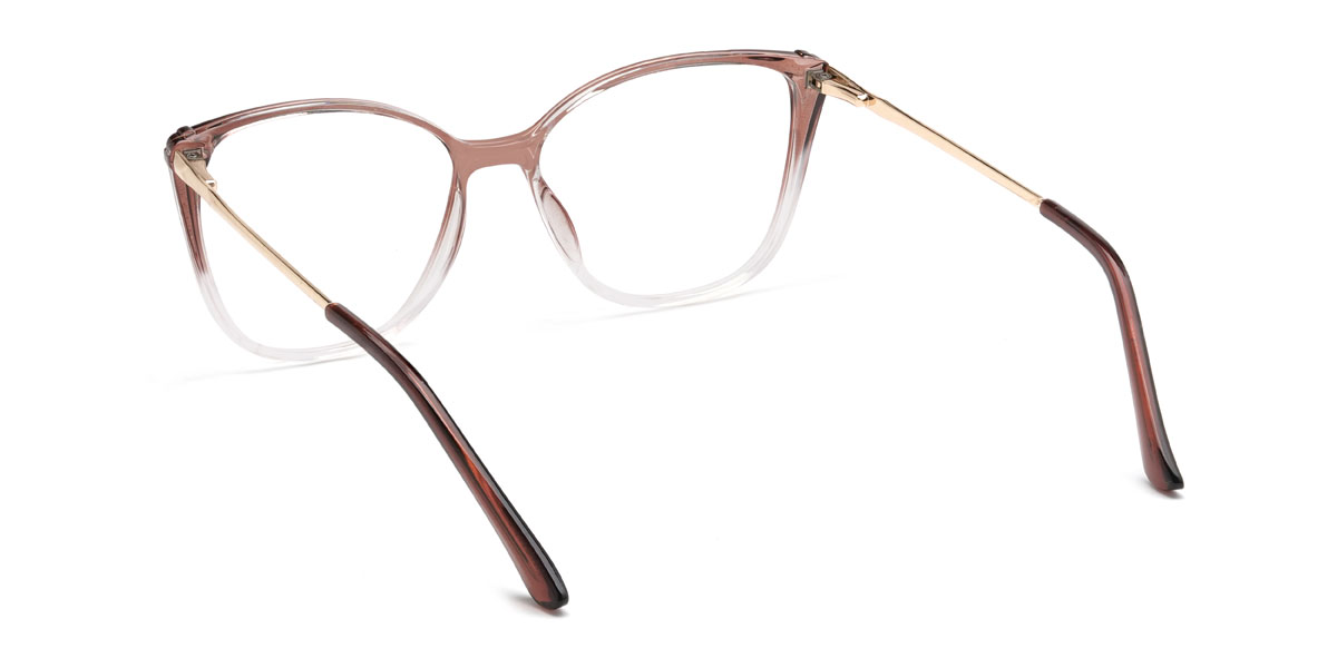 Gradient Brown Ralph Glasses - Square Glasses