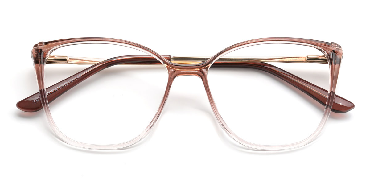 Gradient Brown Ralph Glasses - Square Glasses