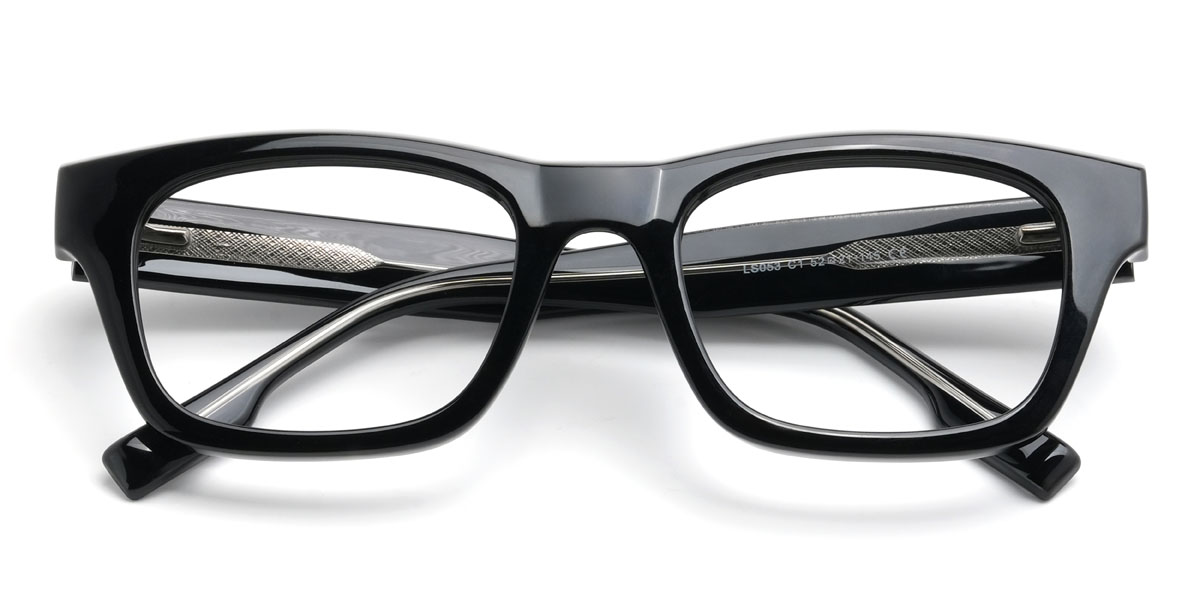 Black Shane Glasses - Rectangle Glasses