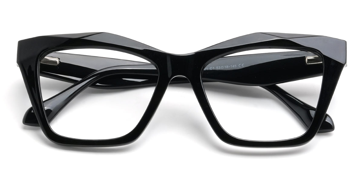 Fekete Belle Szemüveg - Cat Eye Glasses