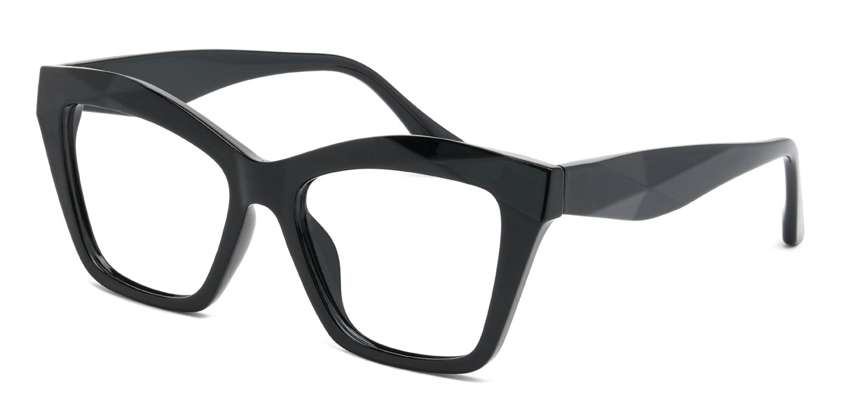 Fekete Belle Szemüveg - Cat Eye Glasses
