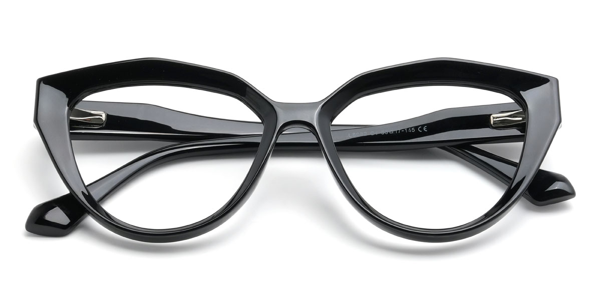 Black Cecile Glasses - Cat Eye Glasses