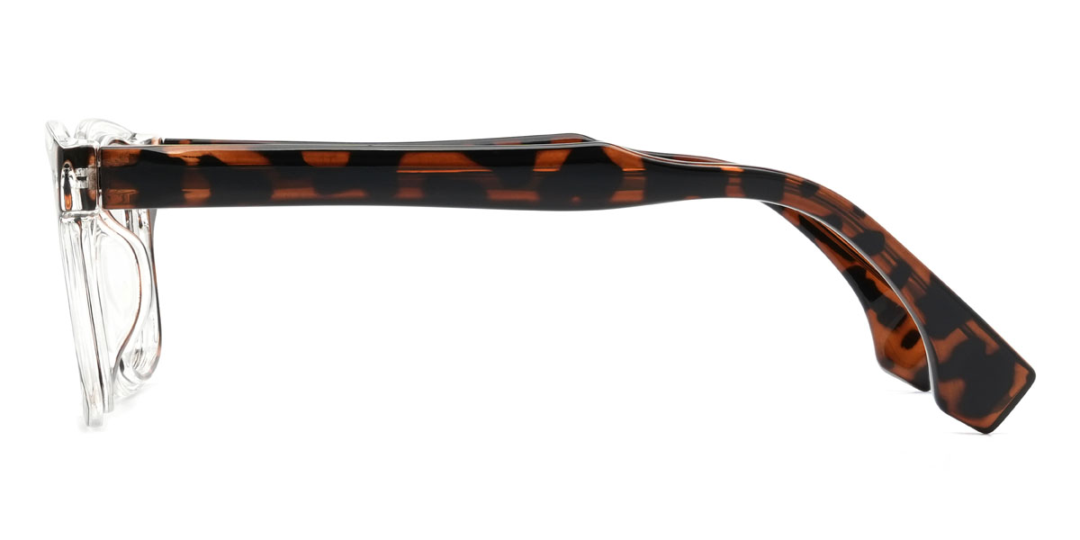 Clear Tortoiseshell Quiana Glasses - Rectangle Glasses