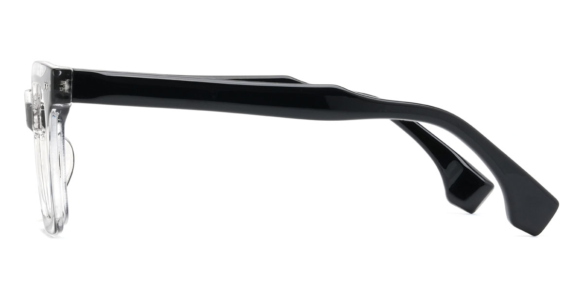 Black Clear Francesca Glasses - Rectangle Glasses