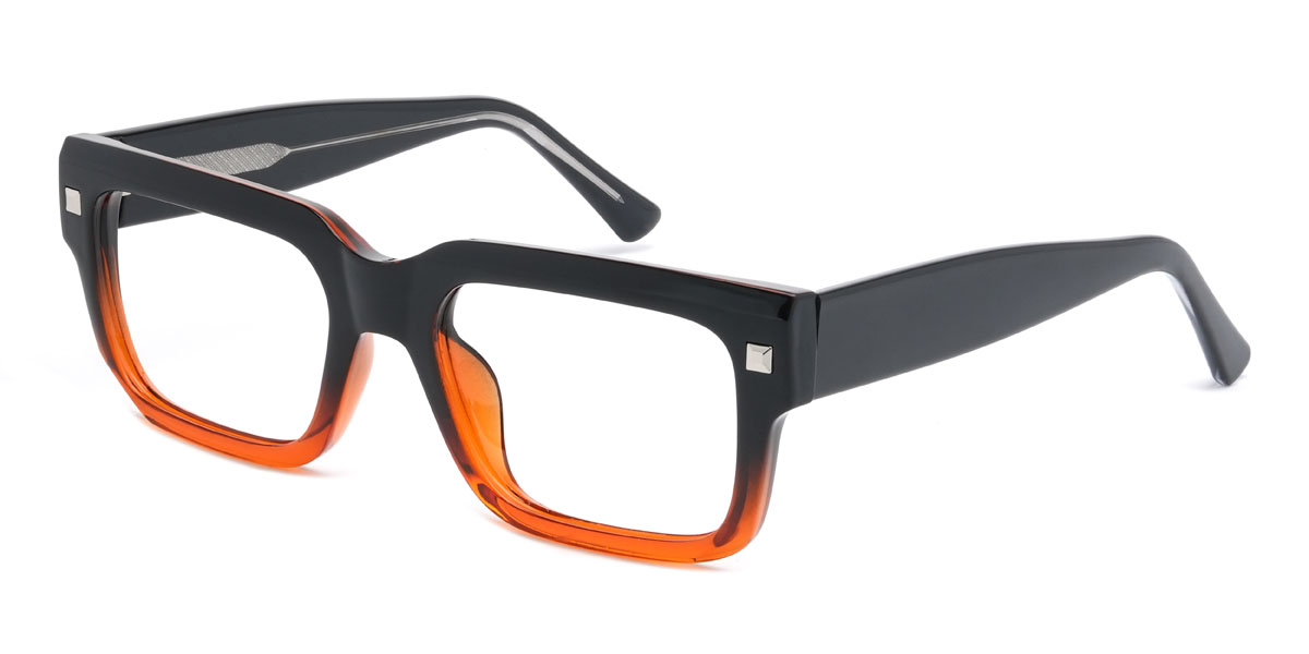 Narancssárga fekete Nichole Szemüveg - Rectangle Glasses