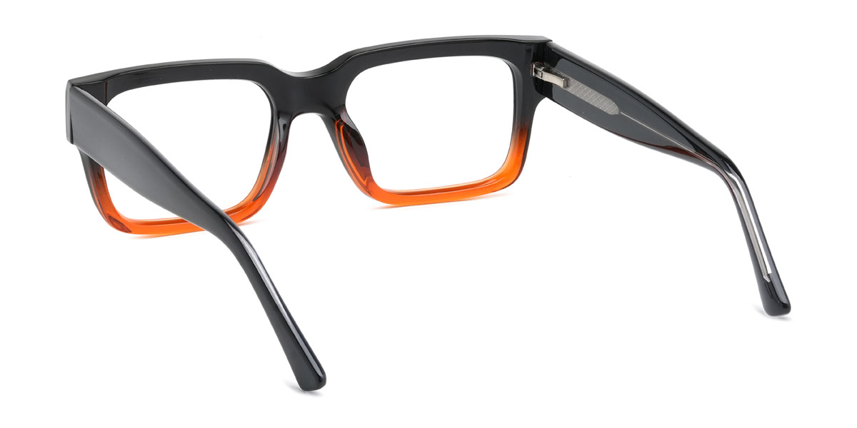 Narancssárga fekete Nichole Szemüveg - Rectangle Glasses