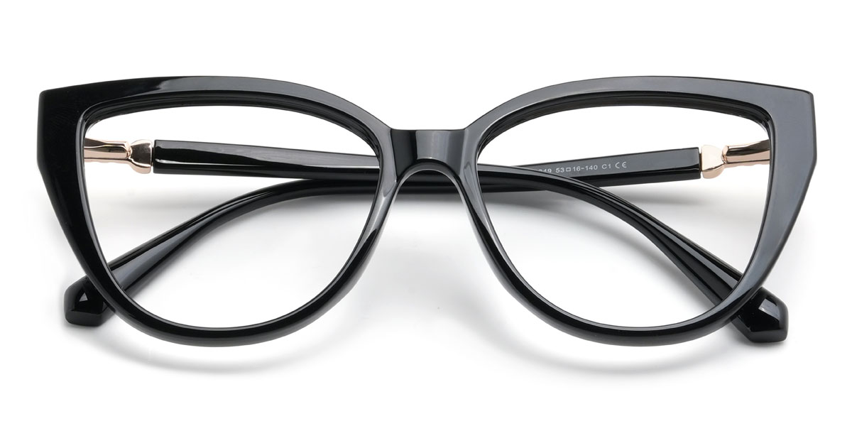 Black Gardenia Glasses - Cat Eye Glasses