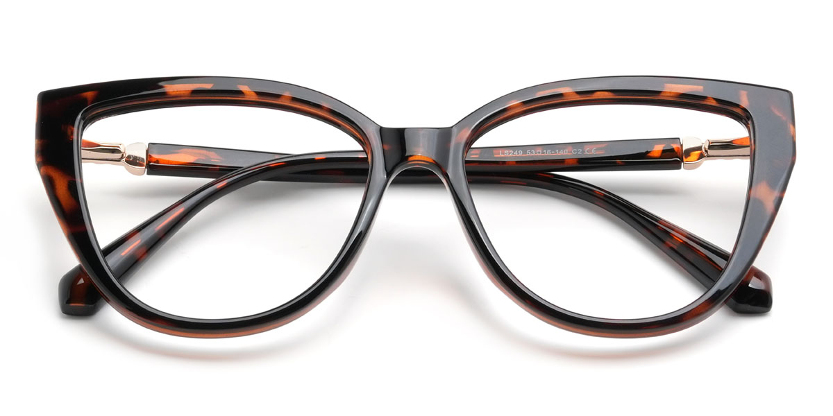 Tortoiseshell Gardenia Glasses - Cat Eye Glasses
