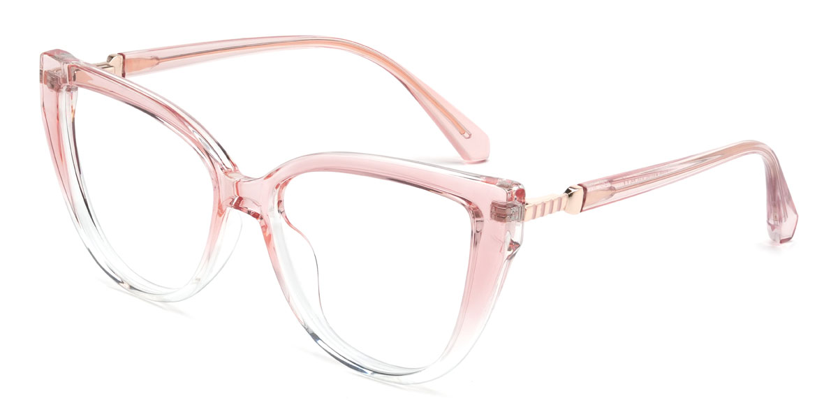 Gradient Pink Gardenia Glasses - Cat Eye Glasses