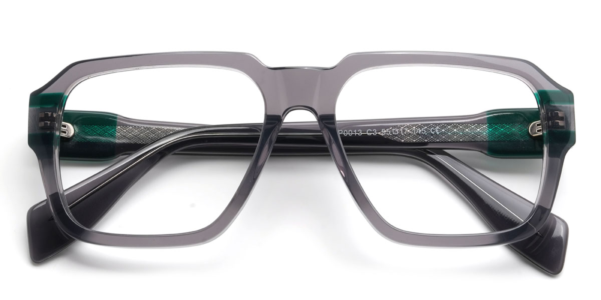 Grey Jeff Glasses - Rectangle Glasses