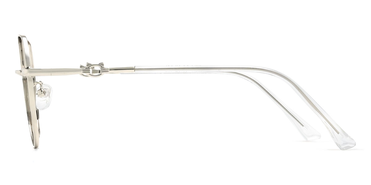 Silver Larissa Glasses - Oval Glasses