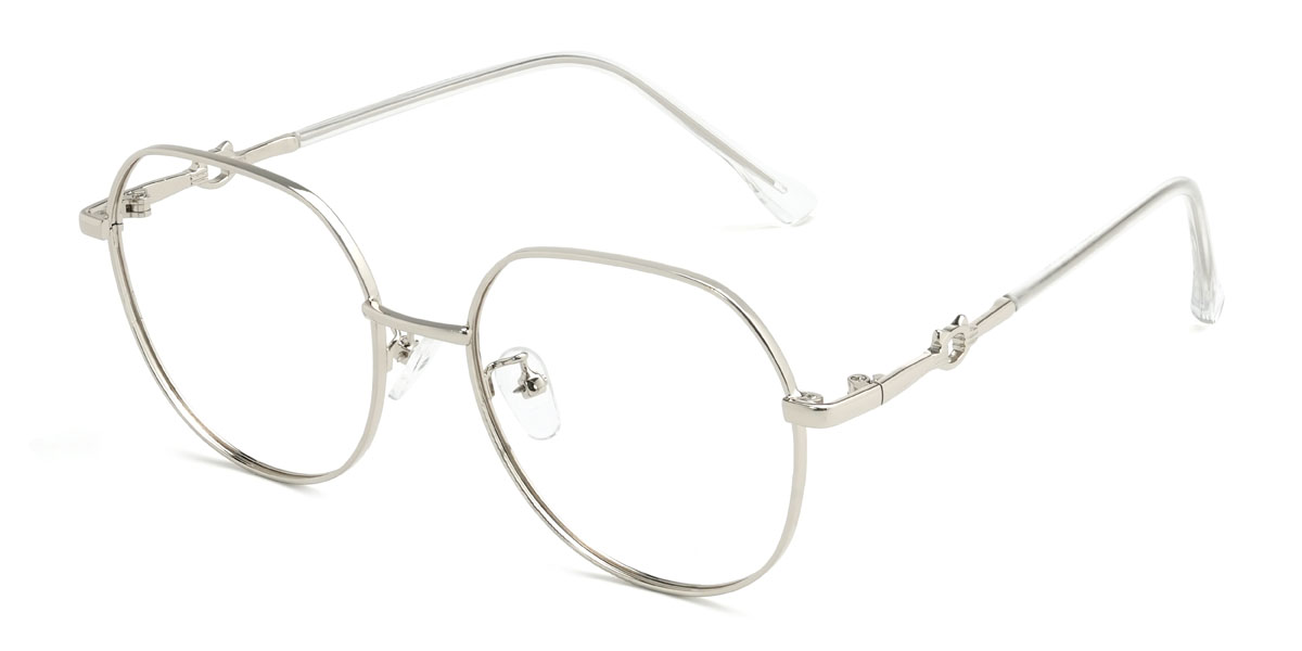 Silver Larissa Glasses - Oval Glasses