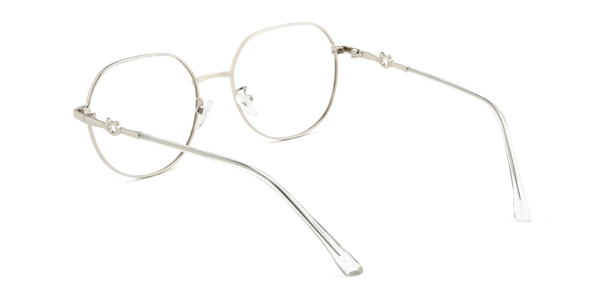 Silver Larissa Glasses - Oval Glasses