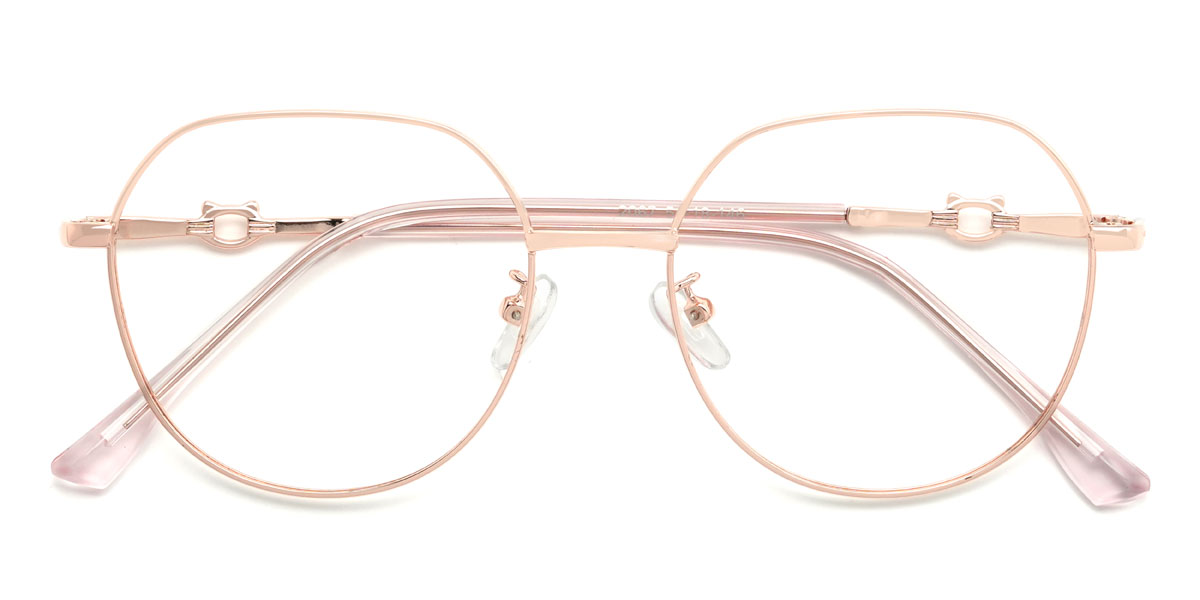Rose Gold Larissa Glasses - Oval Glasses