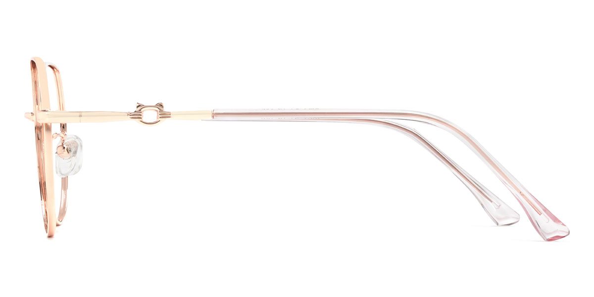 Rose Gold Larissa Glasses - Oval Glasses