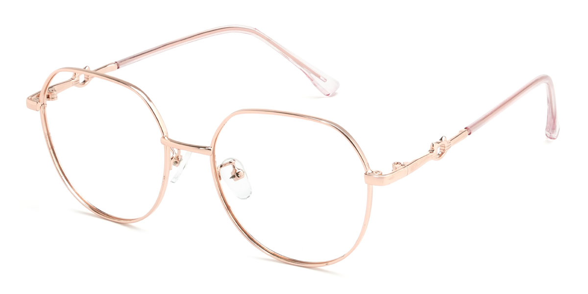 Rose Gold Larissa Glasses - Oval Glasses