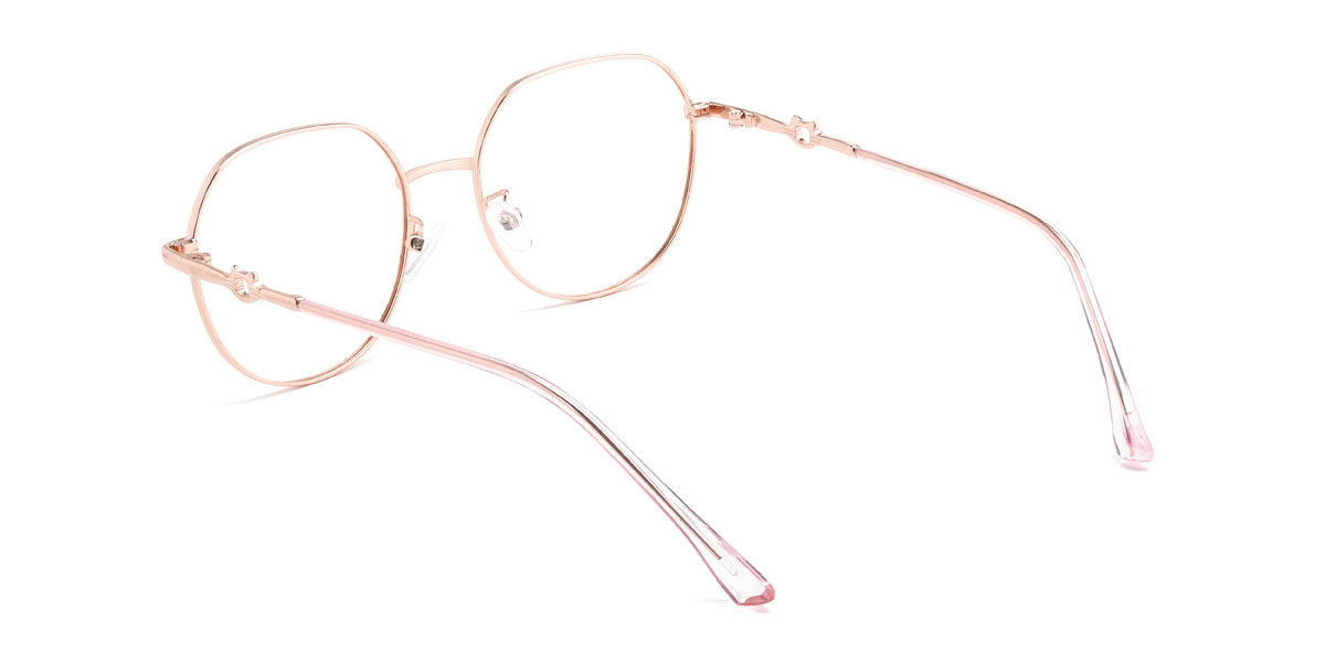 Rose Gold Larissa Glasses - Oval Glasses