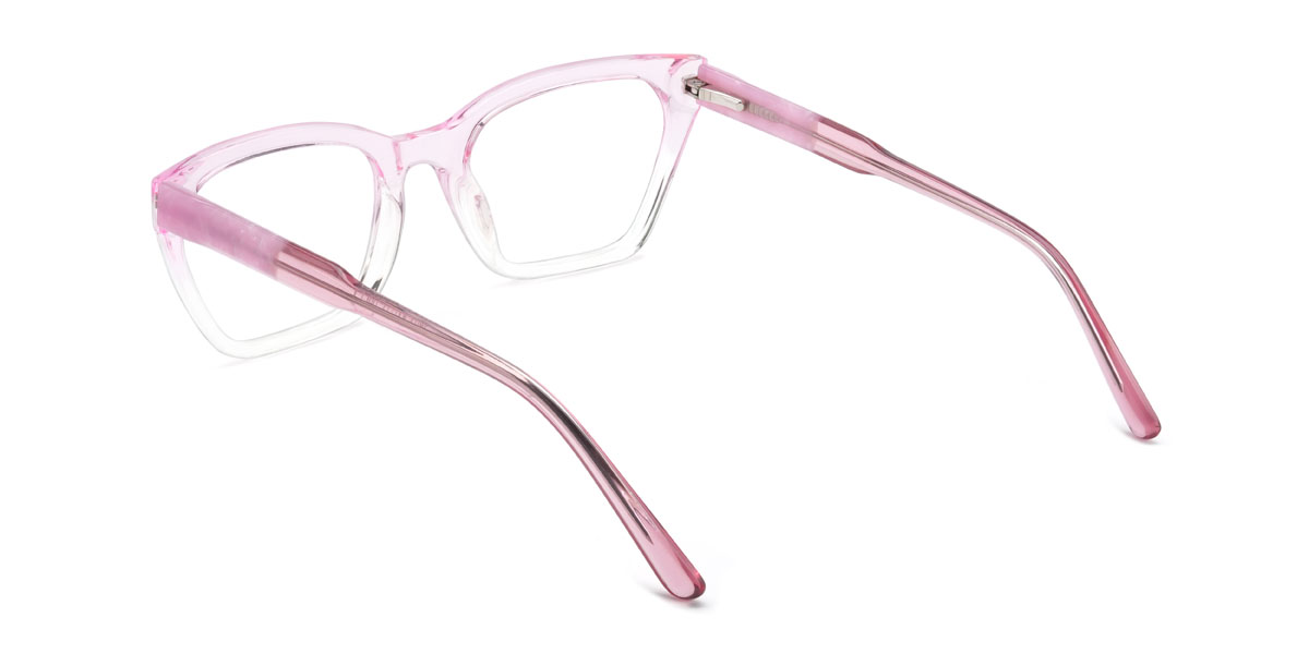 Gradient Pink Kelly Glasses - Rectangle Glasses