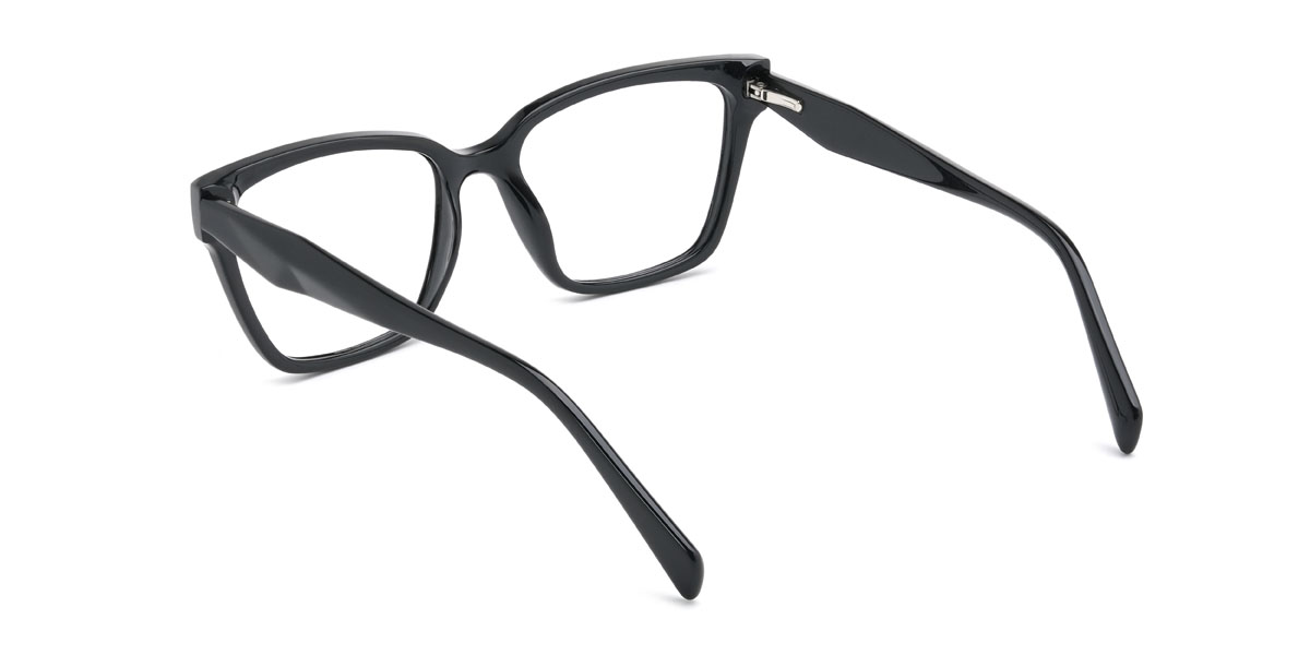 Black Heidi Glasses - Rectangle Glasses