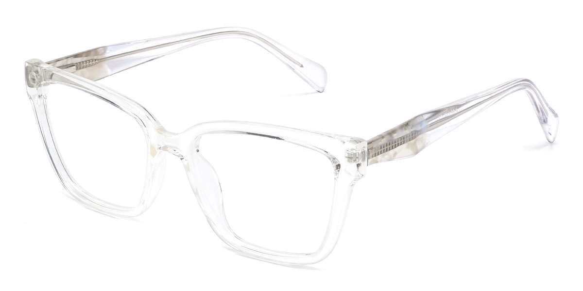 Clear Heidi Glasses - Rectangle Glasses