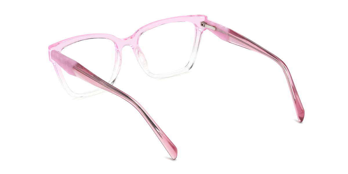 Gradient Pink Heidi Glasses - Rectangle Glasses