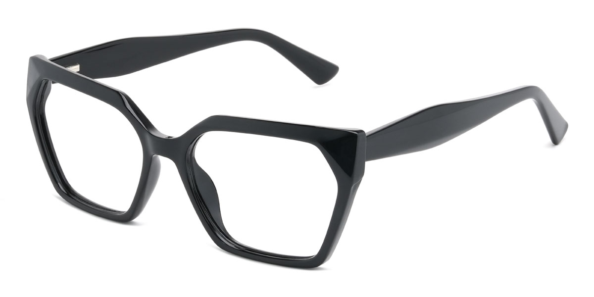 Black Gwendolyn Glasses - Rectangle Glasses