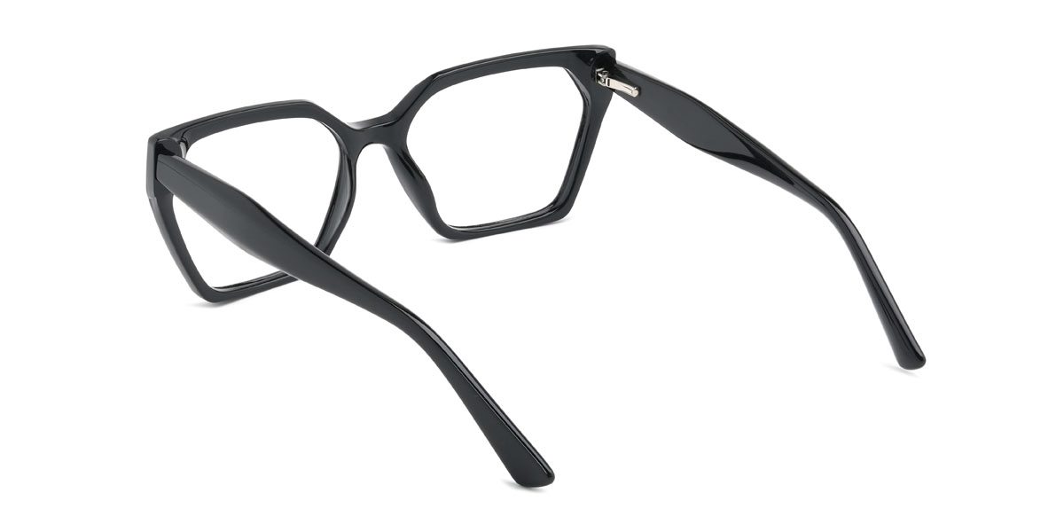 Black Gwendolyn Glasses - Rectangle Glasses
