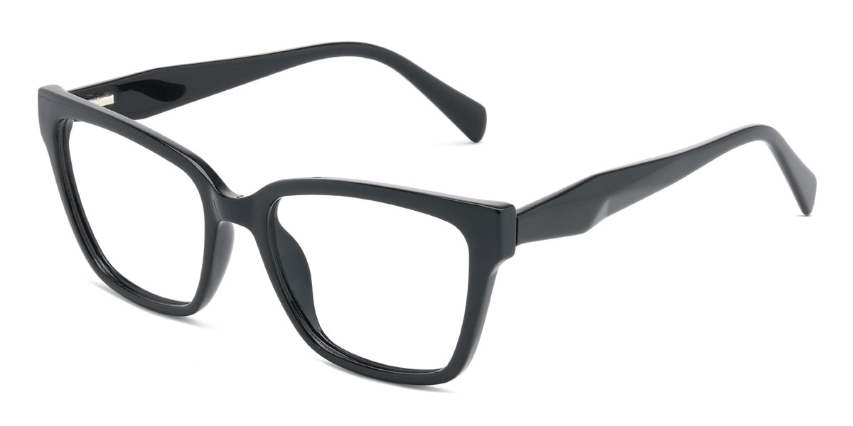 Black Harris Glasses - Rectangle Glasses