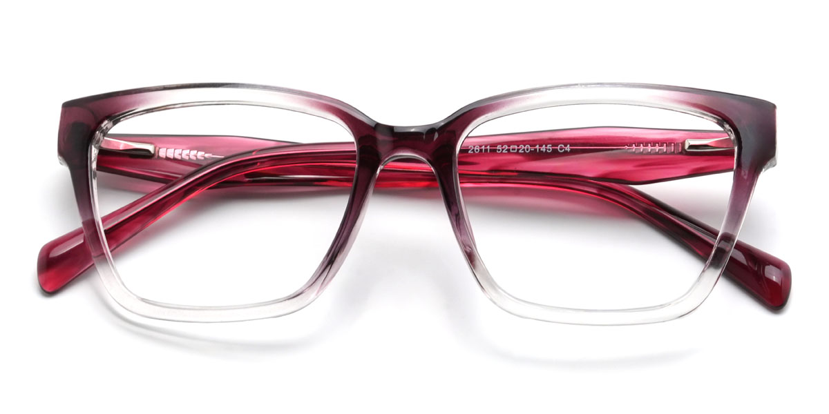 Gradient Purple Harris Glasses - Rectangle Glasses