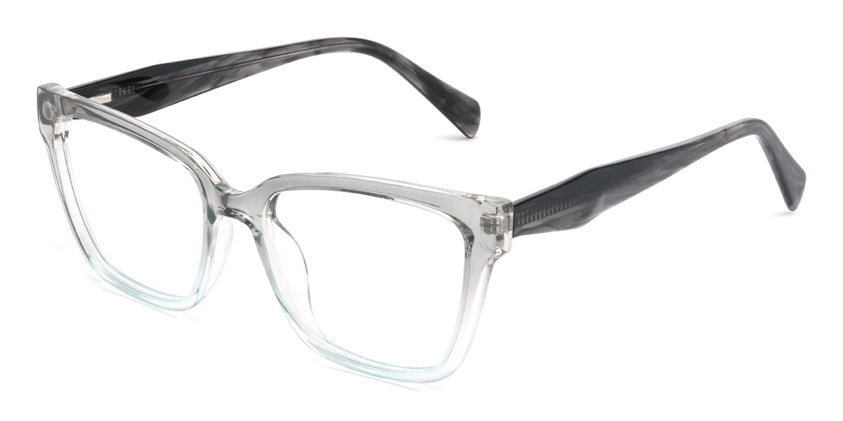 Gradient Grey Harris Glasses - Rectangle Glasses