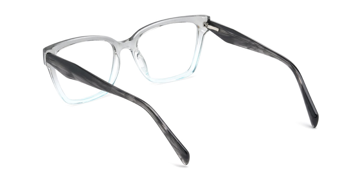 Gradient Grey Harris Glasses - Rectangle Glasses
