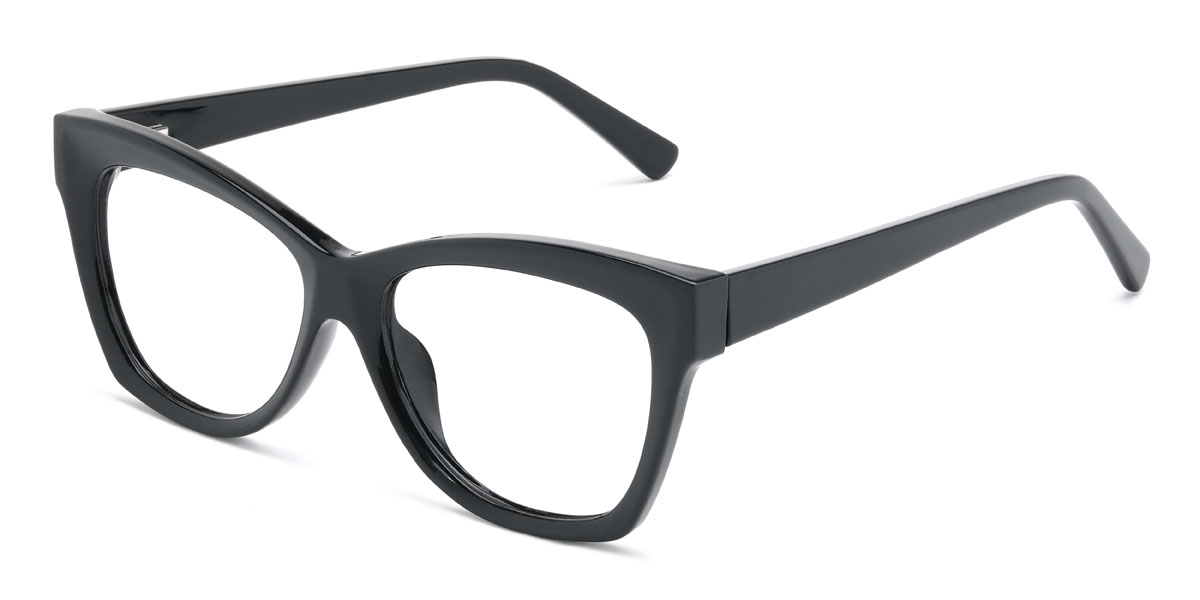 Black Floria Glasses - Cat Eye Glasses