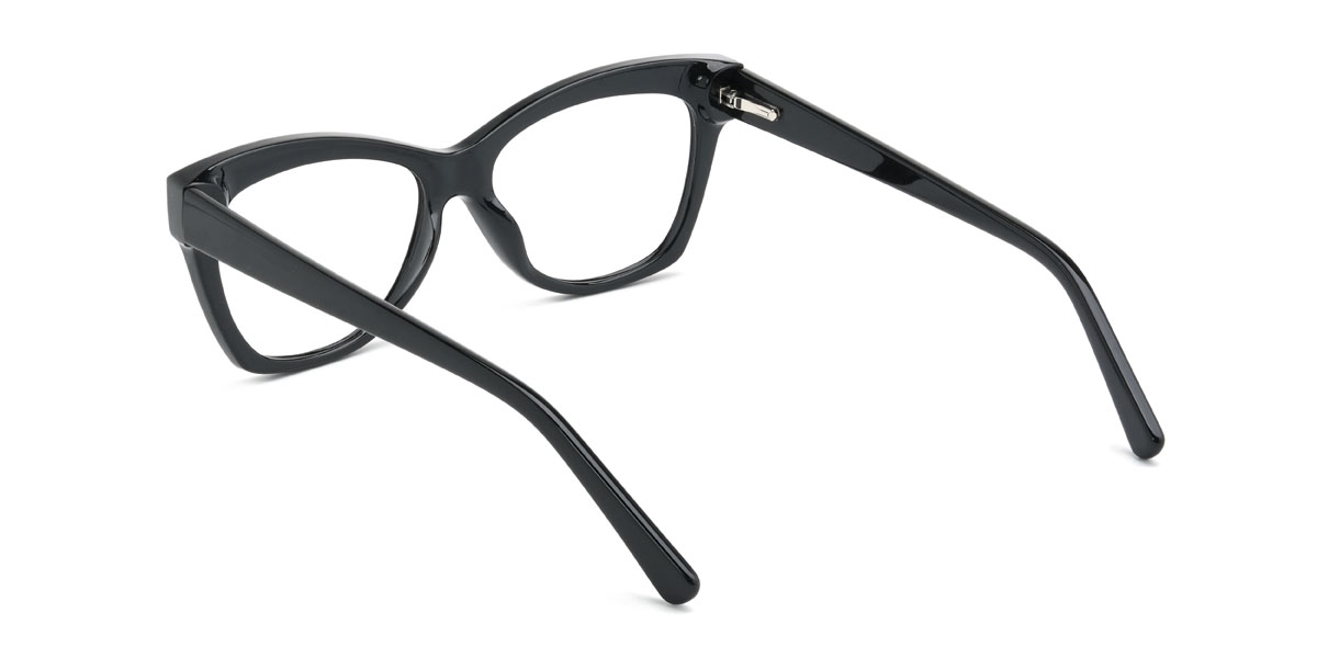 Black Floria Glasses - Cat Eye Glasses