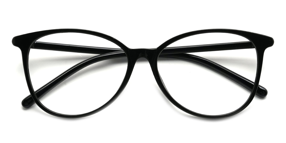 Black Quintin Glasses - Oval Glasses