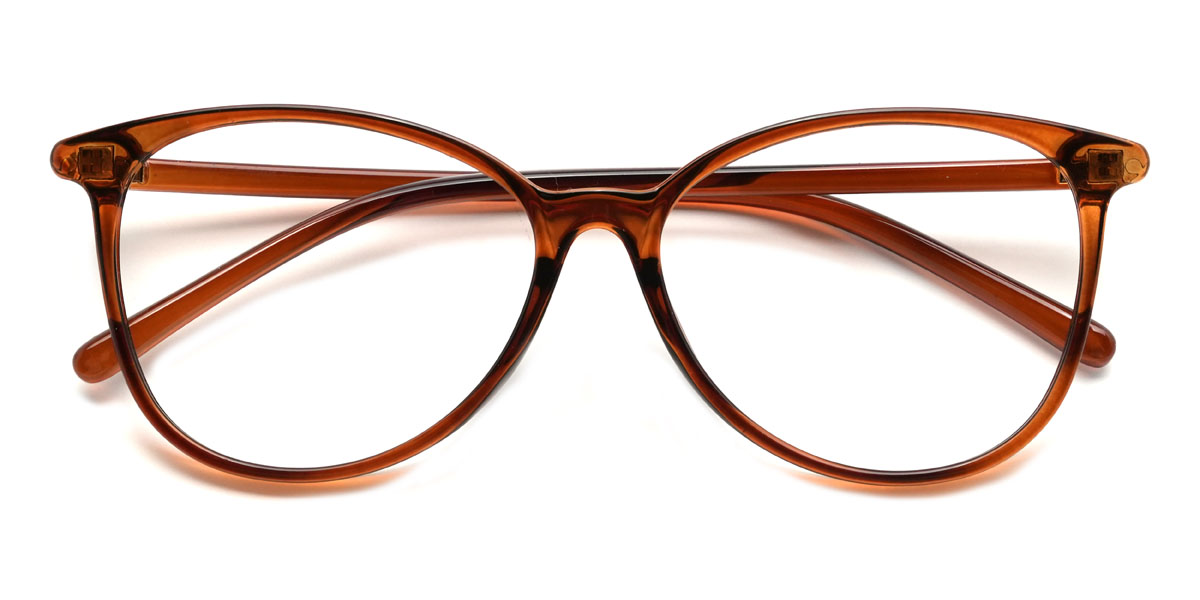 Brown Quintin Glasses - Oval Glasses