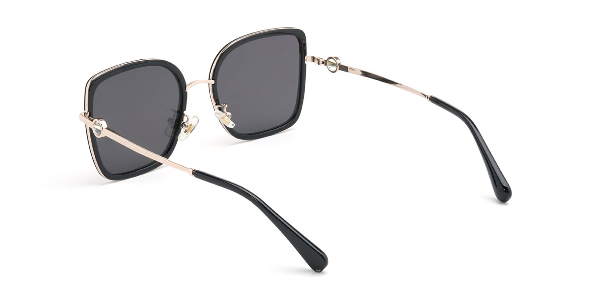 Black Grey Sonia Glasses - Square Sunglasses