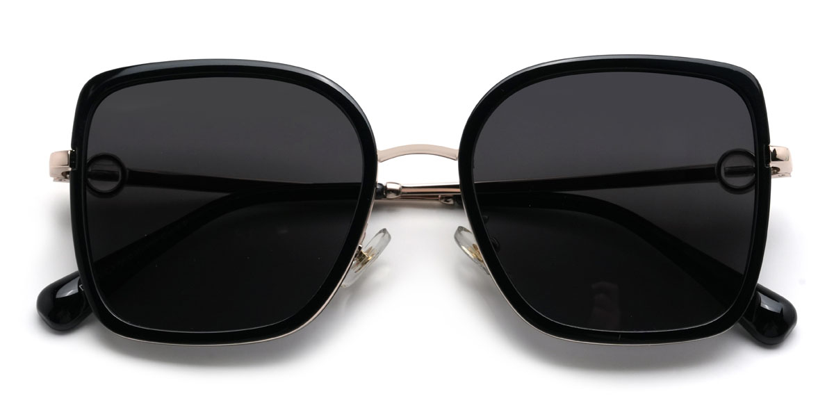 Black Grey Sonia Glasses - Square Sunglasses