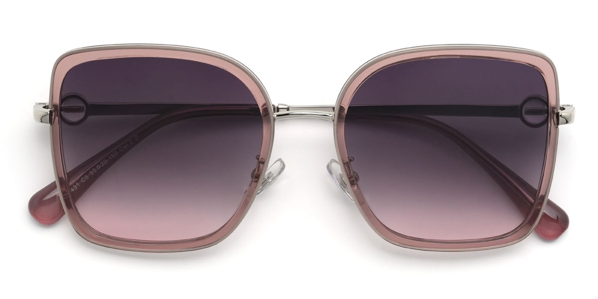 Rosa Lila Rosa Sonia Brille - Square Sunglasses