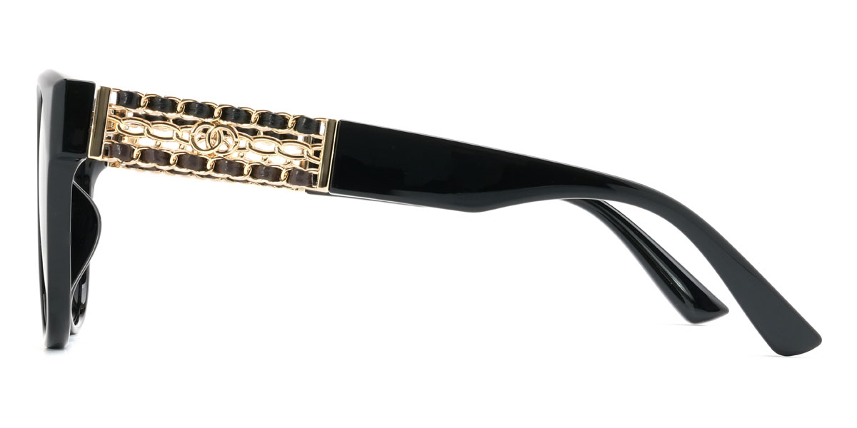 Negro Gris Ksenija Gafas - Square Sunglasses