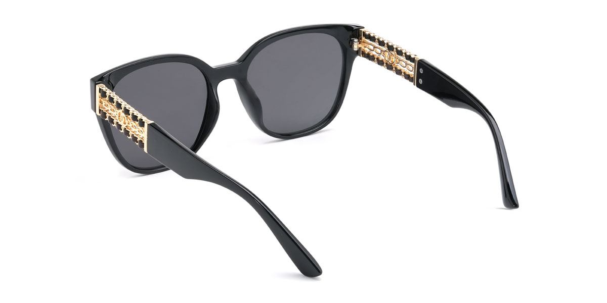 Negro Gris Ksenija Gafas - Square Sunglasses